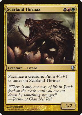 Scarland Thrinax card from Commander 2013