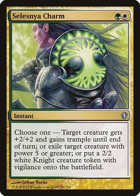 Selesnya Charm card from Commander 2013