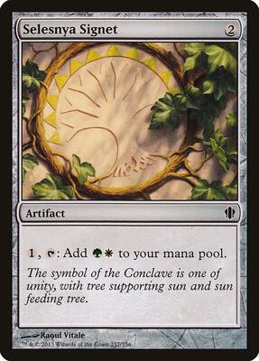 Selesnya Signet card from Commander 2013