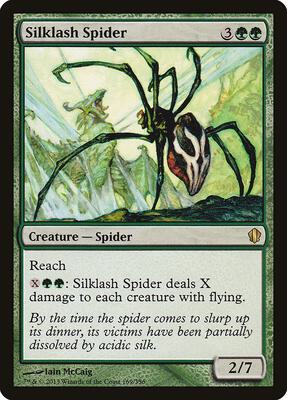 Silklash Spider card from Commander 2013