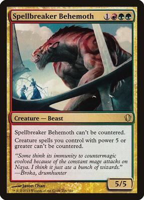 Spellbreaker Behemoth card from Commander 2013
