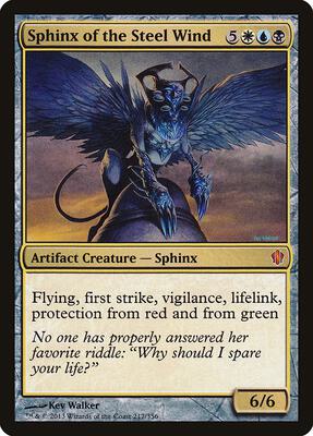 Sphinx of the Steel Wind card from Commander 2013