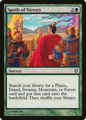 Spoils of Victory card from Commander 2013