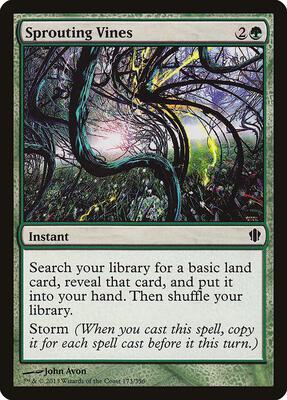 Sprouting Vines card from Commander 2013