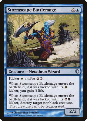 Stormscape Battlemage card from Commander 2013