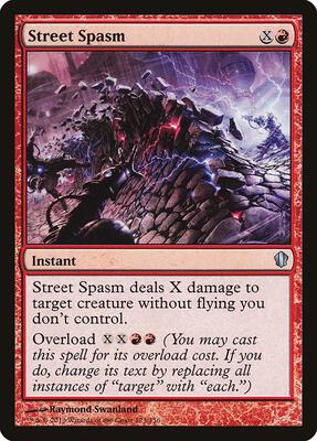 Street Spasm card from Commander 2013