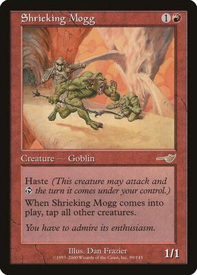 Shrieking Mogg card from Nemesis