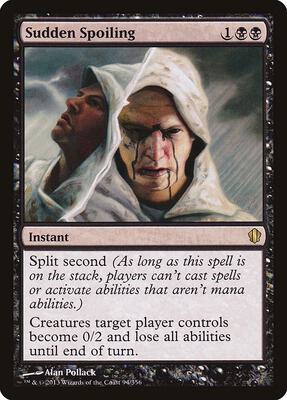 Sudden Spoiling card from Commander 2013