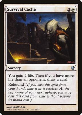 Survival Cache card from Commander 2013