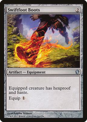Swiftfoot Boots card from Commander 2013