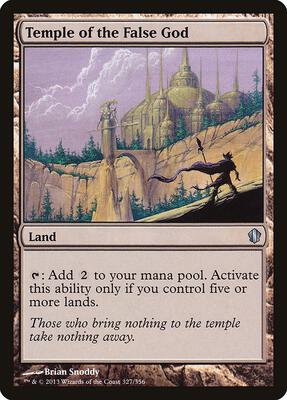 Temple of the False God card from Commander 2013