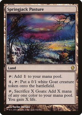 Springjack Pasture card from Commander 2013