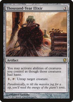 Thousand-Year Elixir card from Commander 2013