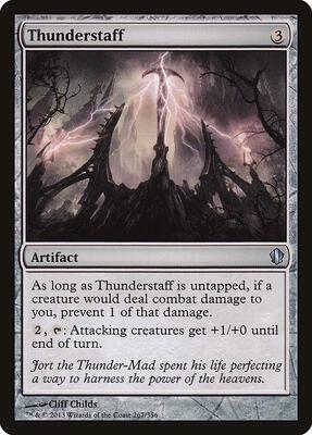 Thunderstaff card from Commander 2013