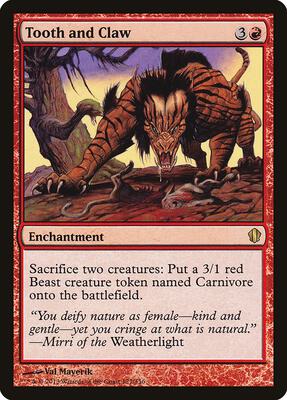 Tooth and Claw card from Commander 2013