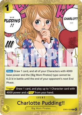 Charlotte Pudding!! card from Extra Booster: One Piece Heroines Edition Vol. 2