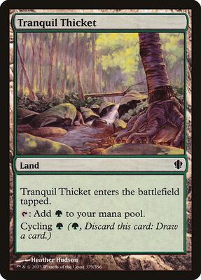 Tranquil Thicket card from Commander 2013