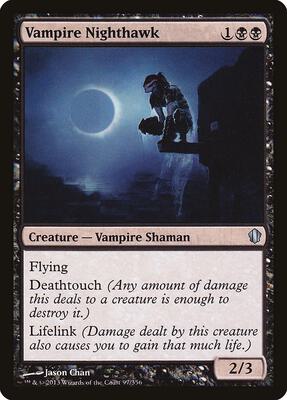 Vampire Nighthawk card from Commander 2013