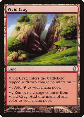 Vivid Crag card from Commander 2013