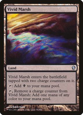 Vivid Marsh card from Commander 2013
