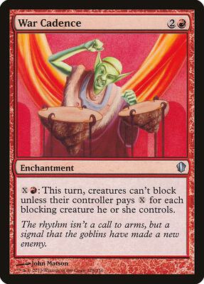 War Cadence card from Commander 2013