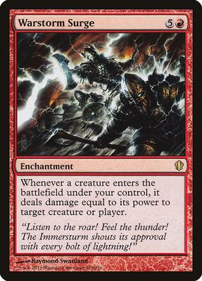 Warstorm Surge card from Commander 2013
