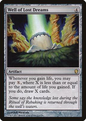Well of Lost Dreams card from Commander 2013