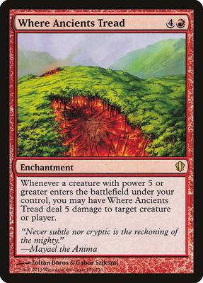 Where Ancients Tread card from Commander 2013