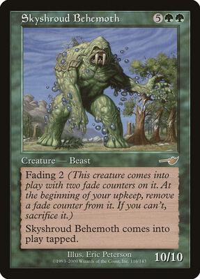 Skyshroud Behemoth card from Nemesis
