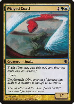 Winged Coatl card from Commander 2013