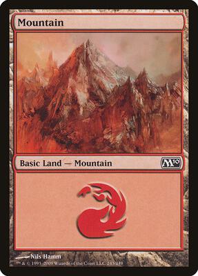 Mountain (243) card from Magic 2010 (M10)