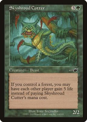 Skyshroud Cutter card from Nemesis