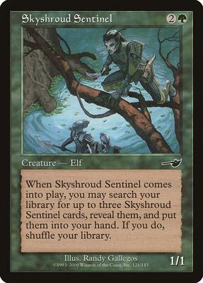 Skyshroud Sentinel card from Nemesis