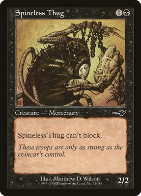 Spineless Thug card from Nemesis
