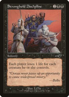 Stronghold Discipline card from Nemesis