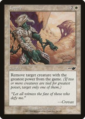 Topple card from Nemesis