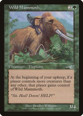Wild Mammoth card from Nemesis