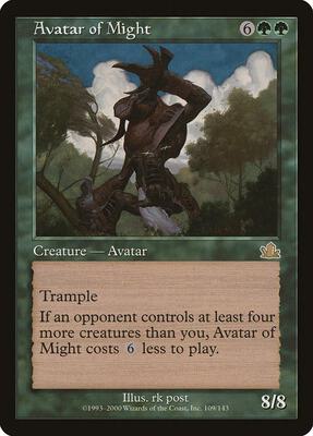 Avatar of Might card from Prophecy