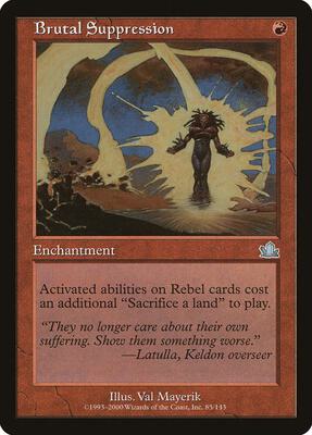 Brutal Suppression card from Prophecy