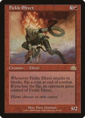 Fickle Efreet card from Prophecy