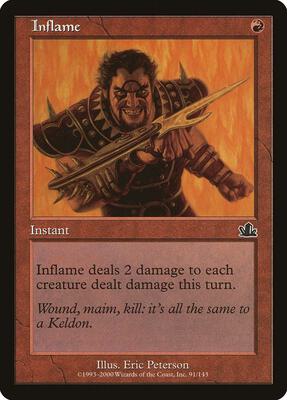 Inflame card from Prophecy