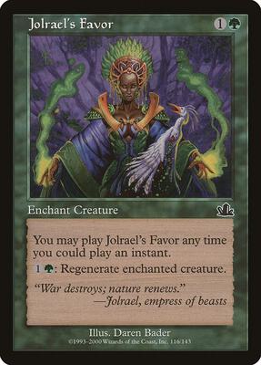 Jolrael's Favor card from Prophecy