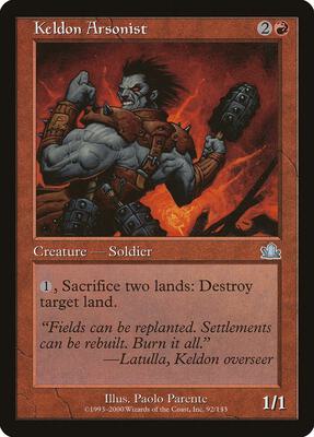 Keldon Arsonist card from Prophecy