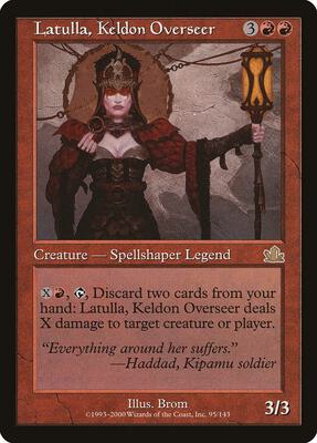 Latulla, Keldon Overseer card from Prophecy