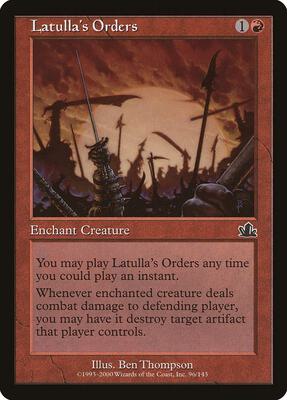 Latulla's Orders card from Prophecy