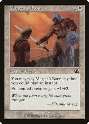 Mageta's Boon card from Prophecy
