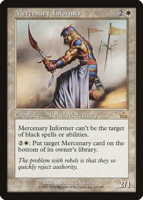 Mercenary Informer card from Prophecy