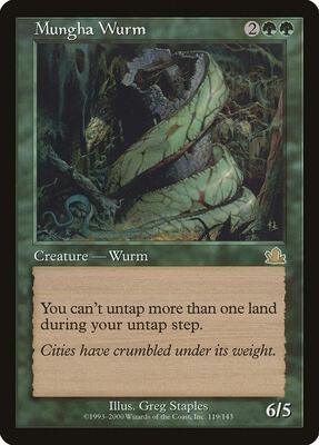 Mungha Wurm card from Prophecy