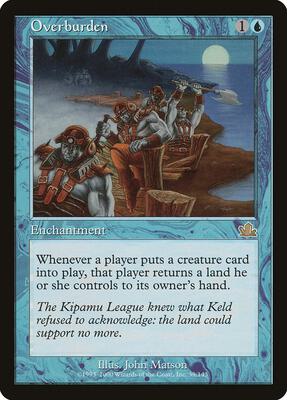 Overburden card from Prophecy