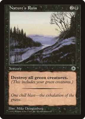 Nature's Ruin card from Portal